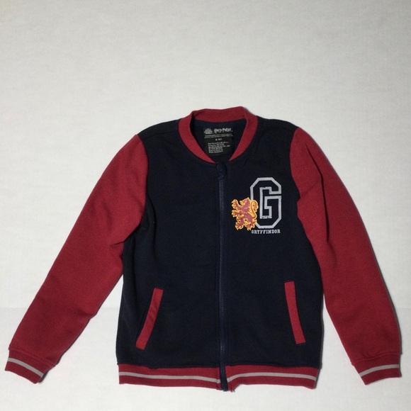 Wizarding World Harry Potter Size Youth 8-10 Varsity Knit Full Zip Jacket. - Picture 1 of 5